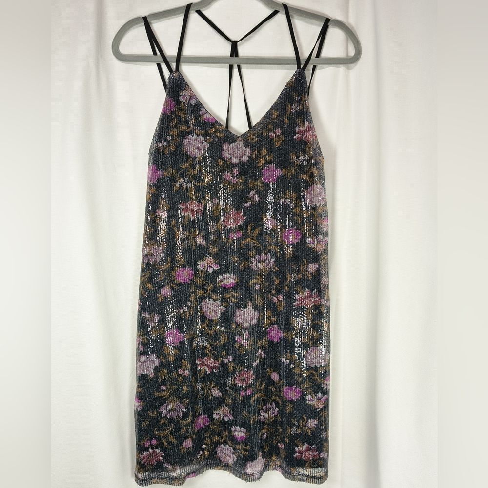 Xhilaration Sequin Strappy Slip Dress NWT Women’s Medium